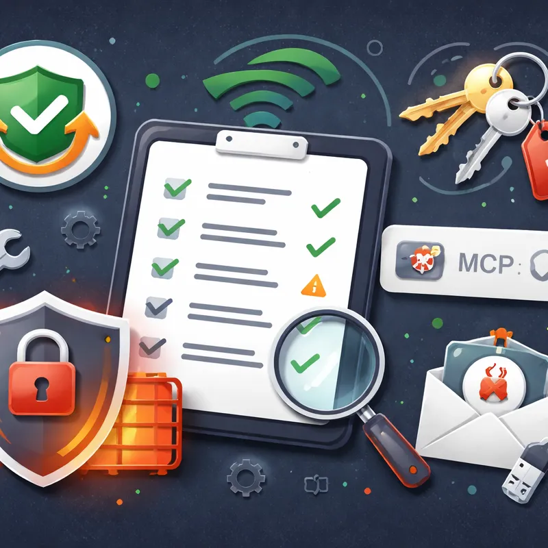Incident response illustration showing patching, MCP disablement, firewall controls, and secret rotation