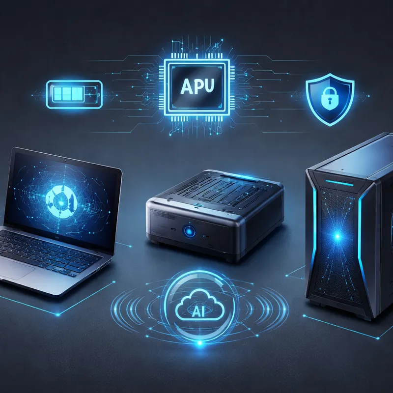 Comparison of AI laptop, AI mini PC, and AI workstation with local AI hardware features