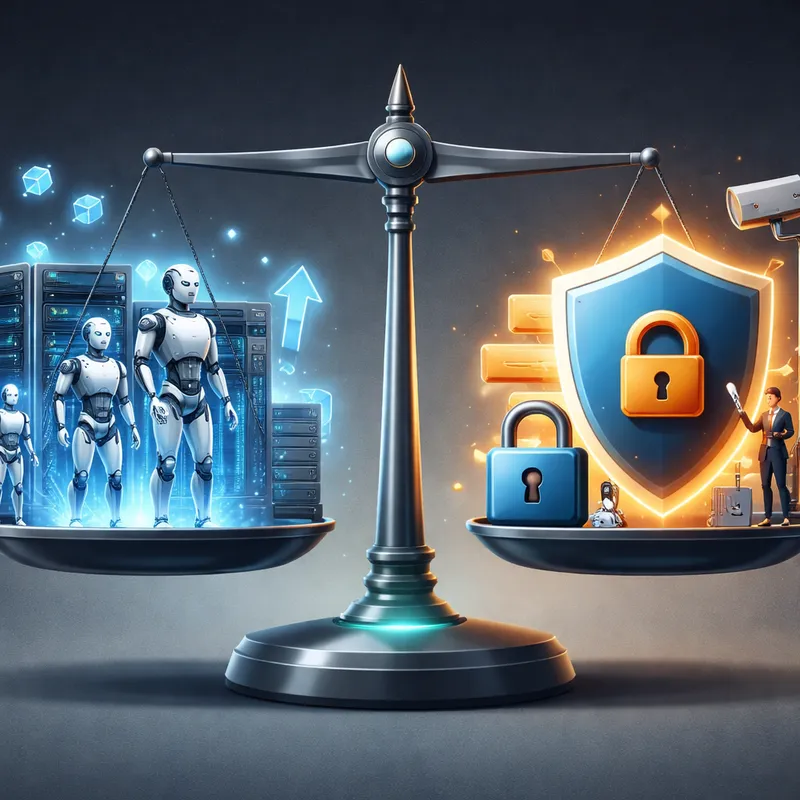 Visual comparison of rapid AI scaling versus safety and oversight requirements