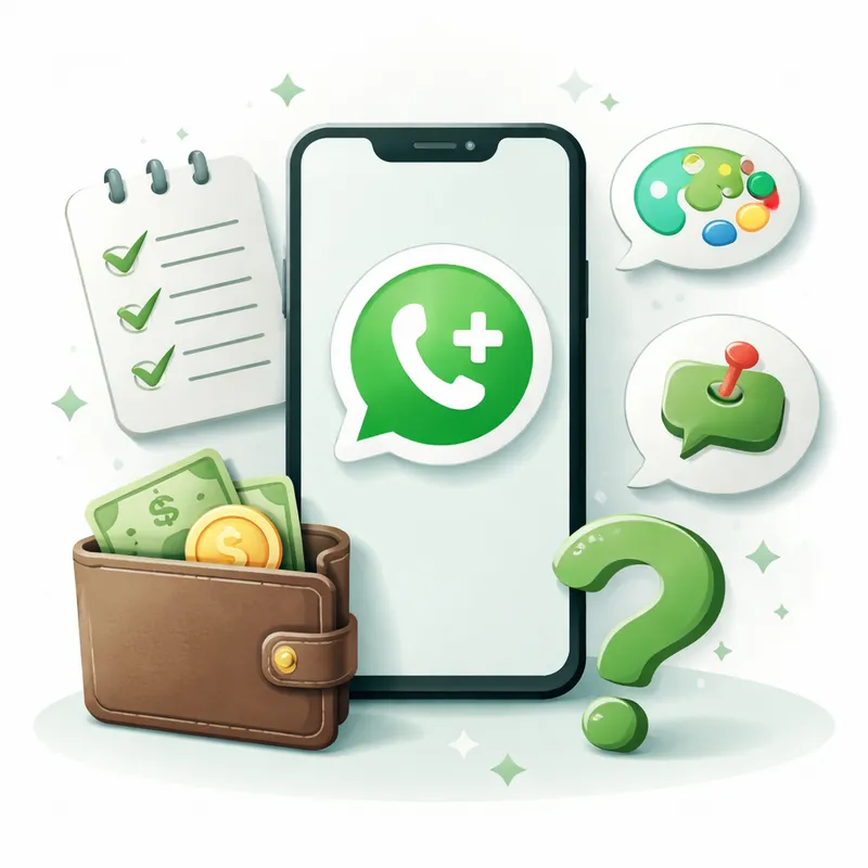 Visual checklist for deciding whether WhatsApp Plus is worth the price